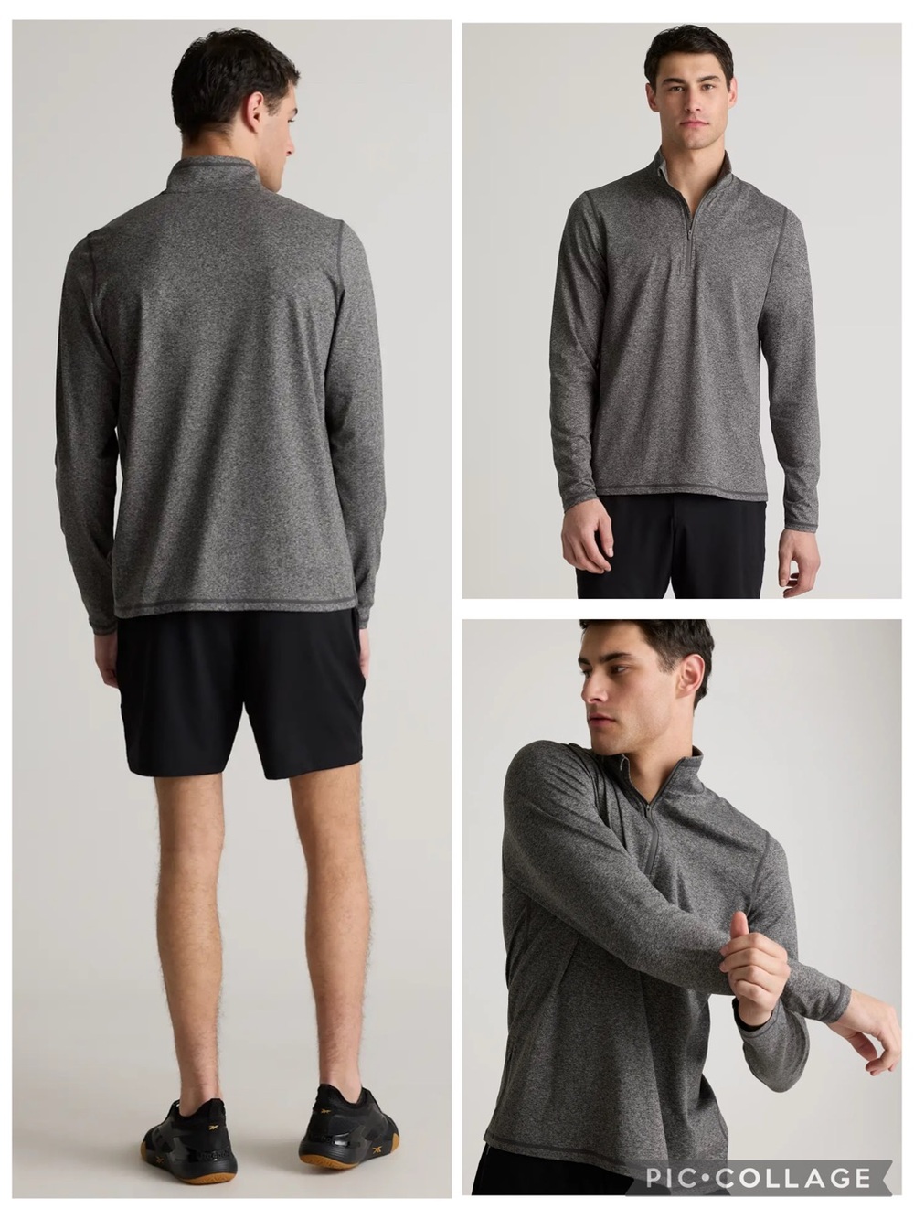 Quince Flowknit Performance Half-Zip Long Sleeve Shirt men’s size Medium